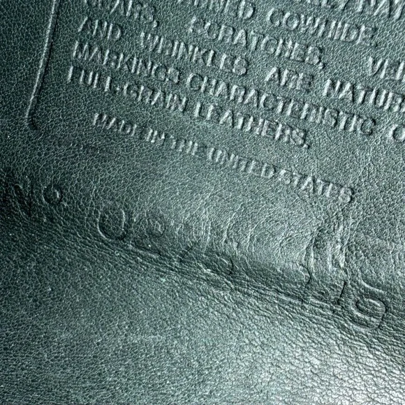 Vintage 90s Coach Chrystie Deepest Forest Green Leather Crossbody Bag Rare Color - Picture 14 of 16